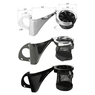 Drink Cup Holder Passenger Fit For Harley Touring Electra Street Glide 2014-2025 - Image 1 of 4