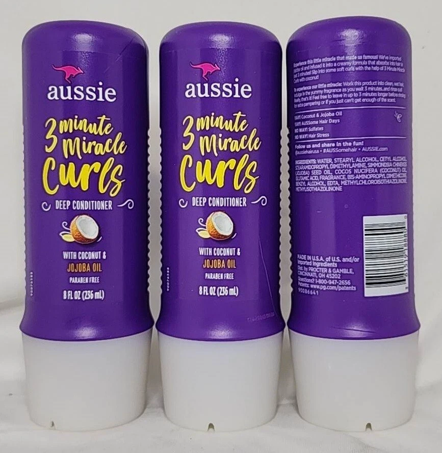 Aussie 3 Minute Miracle Total Miracle Deep Conditioner 8oz - Coconut/Jojoba Oil