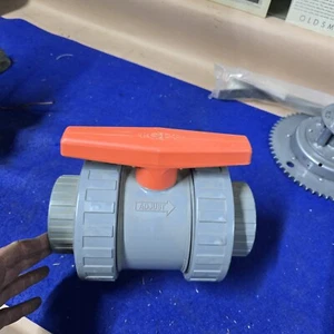 3" Georg Fischer ball valve 150 PSI non shock s.e. cpvc NOS older NEVER USED - Picture 1 of 6