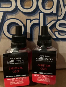 “CHRISTMAS CIDER”WALLFLOWER FRAG REFILLS X2. Bath & Body Works. SHIPS FREE!!! - Picture 1 of 2