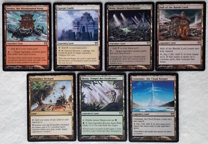 MtG- Champions of Kamigawa 2004 - 7er Land Pack - Shinka, Eiganjo Castle. u.v.m - Bild 1 von 5