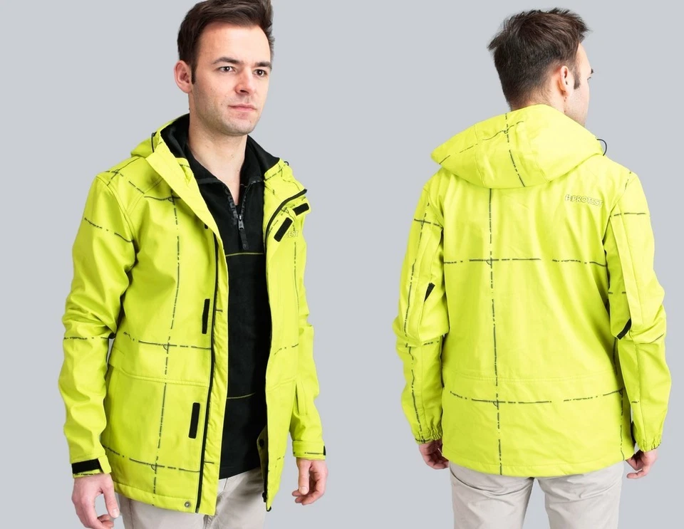 Protest Jacke/Softshell Snowboardjacke "Epic", Farbe: Lime Punch, Gr.:S - XL - Bild 1 von 1