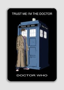 Dr Who TARDIS TRUST ME Sign 8" x 12" Aluminum UV Protection IN/OUT DOOR  - Picture 1 of 4
