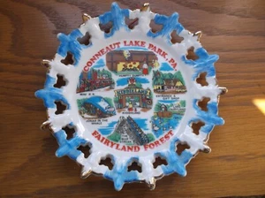 Placa de pared de recuerdo vintage Conneaut Lake Park Pa Fairyland Forest Kiddie Land - Imagen 1 de 7