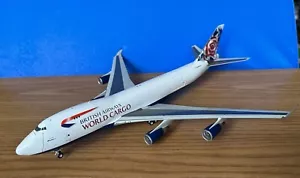 British Airways Boeing 747-400F N495MC Inghilterra coda 1/200 scala pressofusa ali JC - Foto 1 di 2