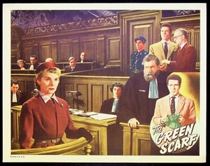 Grüner Schal 1954 Original Lobby Card Mystery Movie Ann Todd Kieron Moore LC 2 - Bild 1 von 2