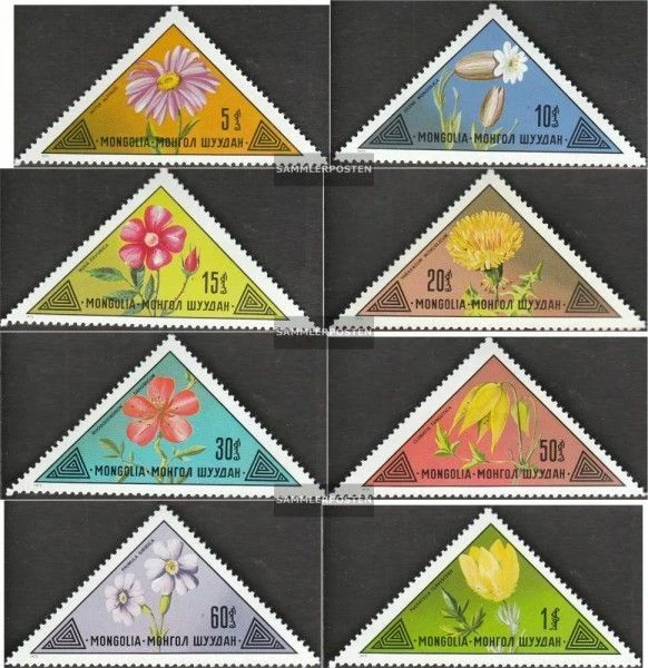 Mongolia 816-823 (edición completa.) Flores 1973 sin montar como nuevas/nunca articuladas Foto 1 de 1
