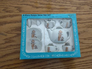 Kewpie Doll Porcelain Tea Set Child Miniature Play Set Toy 13 Piece Collectible - Picture 1 of 3