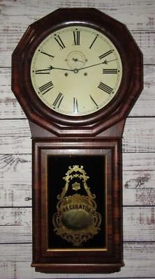 Antiguo Seth Thomas "Regulador No. Reloj de Pared Regulador de Pesas 1 Extra" Foto 1 de 4