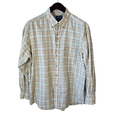 Camisa Pendleton Para Hombre XL Amarilla a Cuadros 100% Algodón Manga Larga Con Botones Foto 1 de 4