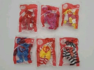 McDonalds Happy Meal 25th TY Teenie Beanie Bären 2004 6er Set versiegelt - Bild 1 von 8