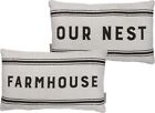 NEW!~Double Sided Pillow~&quot;Farmhouse &amp; Our Nest&quot;~Family/Bird/Farm/Cottage/Welcome