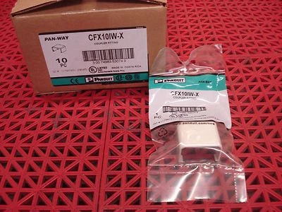 Box of 10 Panduit CFX10IW-X Pan-Way Coupler Fitting Raceway LD10 NEW