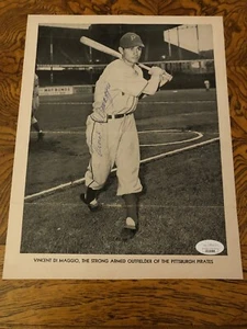 Vincent Di Maggio Autographed Magazine Page.RARE! JSA d.1986. Pirates - Picture 1 of 5