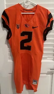 Nike Oregon State Beavers ORANGE Nelson #2 Game Worn Issued Football Jersey 36 L - Picture 1 of 11