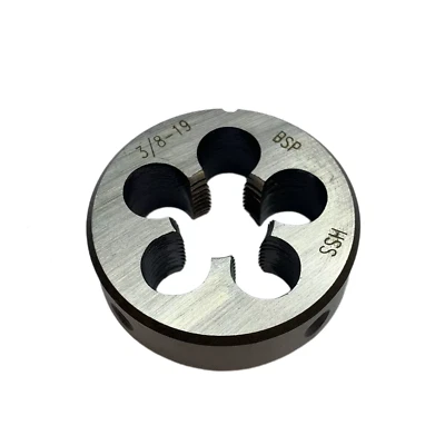 3/8" BSP THREADING DIE HSS FOR BRITISH STANDARD PIPE HIGH SPEED STEEL solid die - Image 1 of 2