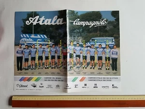 ATALA Campagnolo Rennteam 1989 Prospekt Poster Original   - Bild 1 von 2
