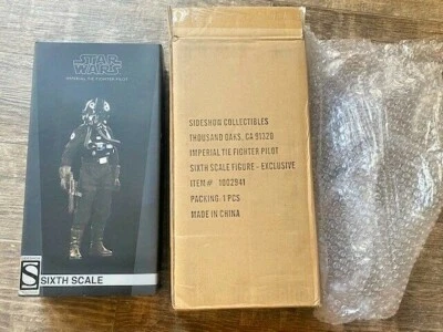 Figura Sideshow Star Wars Imperial Tie Fighter Pilot Exclusiva Escala 1/6 Foto 1 de 2