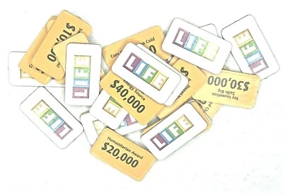 The Game of Life 2002 Edition All 25 LIFE Tiles Replacement Pieces Part - Image 1 of 2