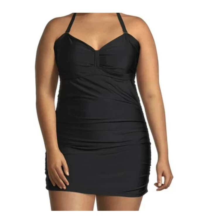 Traje de baño de una pieza para mujer VESTIDO DE BAÑO de Nicole Miller Foto 1 de 4