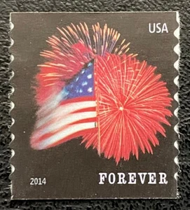 2014 Scott #4854 - Forever - STAR SPANGLED BANNER - Single Coil Mint NH Stamp - Picture 1 of 1
