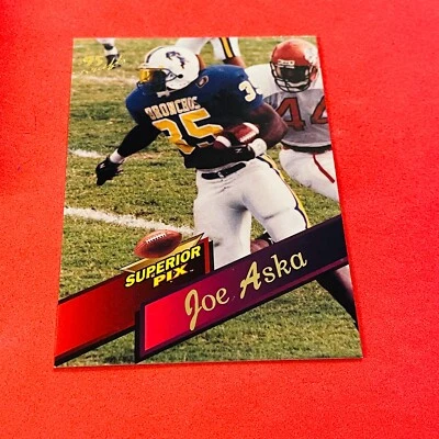 Joe Aska .. ROOKIE .. Central Oklahoma / Raiders .. 1995 Superior Pix Card 81 - Image 1 of 2