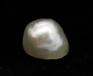 Loose Basra Natural Saltwater Pearl Cabochon Uneven Shape 5 mm Gemstone 0.80 Ct - Picture 1 of 7