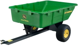 John Deere 650lb 10 cu. ft. Tow Behind Poly Utility Cart Haul Mulch Hitch Pin - Picture 1 of 2