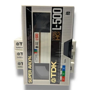 Nuevo en envoltura retráctil - Cinta única Betamax TDK Super Avilyn L-500 1 cinta solamente - Imagen 1 de 6