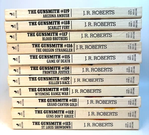 The Gunsmith Series - JR Roberts Lot of 11 Paperbacks Vols.  #109-119 - Picture 1 of 11