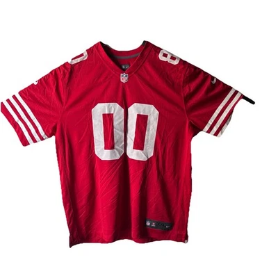 旧金山 49 人队球衣 XXL Nike NFL On Field Jerry Rice #80/00 错误打印全新带标签 — 第 1/4 张图片
