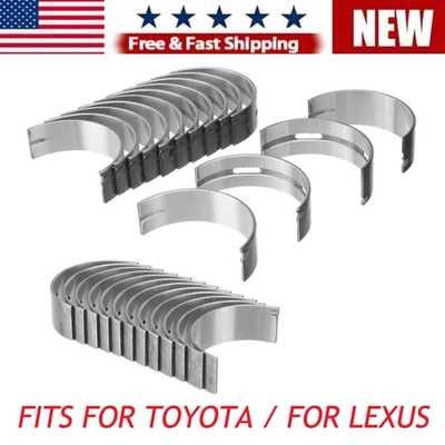 STD Main & Rod Bearings Kit For 1993-2005 Toyota Supra Lexus IS300 2JZGTE/GE 3L - Image 1 of 4