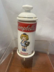 VTG 1995 Campbell's Soup Ceramic onion Spice Jar, 4", Danbury Mint Replacement - Picture 1 of 4