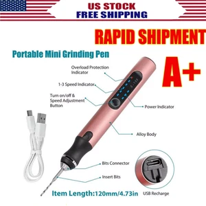 Kit de herramientas giratorias pluma de grabado eléctrica inalámbrica velocidad variable con 37 accesorios# - Imagen 1 de 11