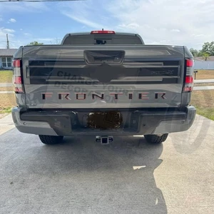 Gloss Rear Trunk Insert Emblem For Frontier Tailgate Letter 2022-2025 Decoration - Picture 1 of 18
