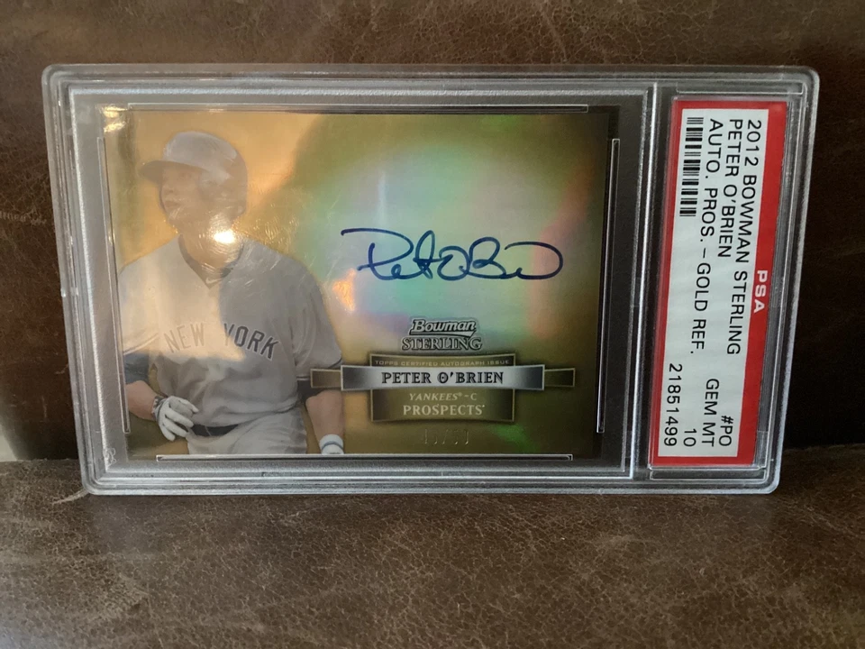 bowman sterling peter o'brien gold auto prospects /50 - Image 1 of 1