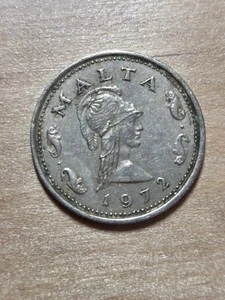 Malta 2 Cent Münze, 1972. KM# 9, Kupfer-Nickel. Penthesilea, Königin der Amazonen. - Bild 1 von 4