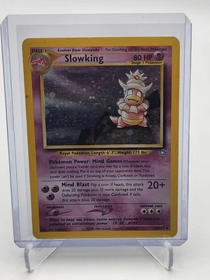 2000 Pokémon Neo Genesis Slowking 14/111 Holo Rare SWIRL! MP Nintendo  - Image 1 of 3