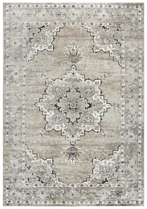 5x7 Rizzy Rugs Medallion Lines Vintage Area Rug EN7351 - Aprx 5' 2" x 7' 3" - Picture 1 of 6