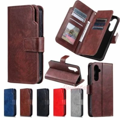 For Samsung A15 A25 A35 A55 A14 A34 A54 A05 Wallet Flip Leather Phone Case Cover - Image 1 of 4