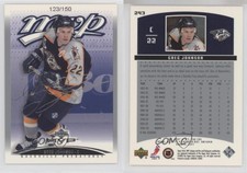 2003-04 Upper Deck MVP Silver Script /150 Greg Johnson #243