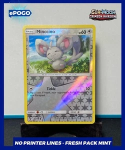 Minccino 85/111 Reverse Holo - Crimson Invasion Pokemon Card MINT Pokémon ✅ - Picture 1 of 2