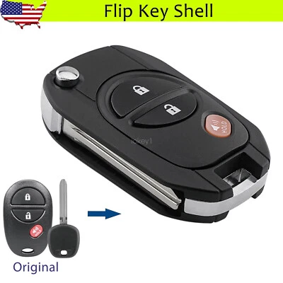 Key Shell Case 3B For 2007 2008 2009 2010 2011 2012 Toyota Tacoma Tundra Sequoia - Image 1 of 4