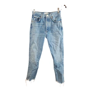 AGOLDE Riley Chewed Hem Straight Cropped High Rise Button-Fly Jeans Damen 24 - Bild 1 von 9