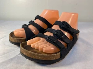 Birkenstock Florida Slide Sandals Women's Black Slip On - EU 37 (L6) - Picture 1 of 7