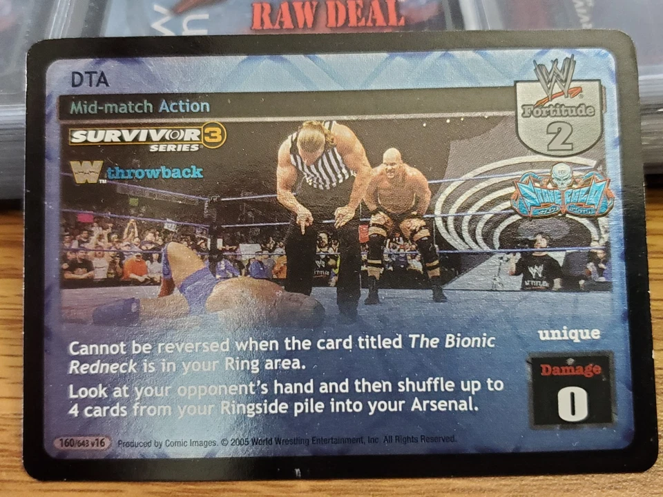 WWE WWF Raw Deal CCG - DTA - SS3 - Ultra Rare - Image 1 of 1