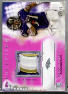 B4624- 2015 Inception Rookie Relics Patch Magenta RPJAL Javorius Allen Jersey/75 - Picture 1 of 2