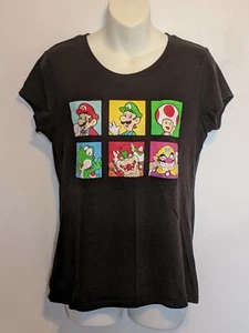 Nintendo Super Mario Mädchen T-Shirt Junior XL schwarz - Bild 1 von 4