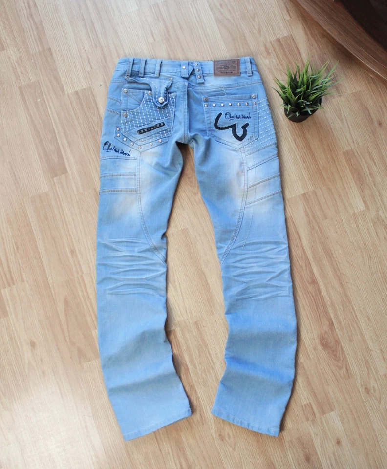 Pantalones de mezclilla azules talla 30 JapRag de Okishana Samoki Japón raros Foto 1 de 4