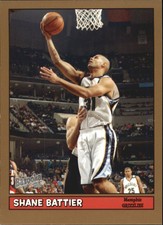 2005-06 Bazooka Gold Memphis Grizzlies Basketball Card #112 Shane Battier